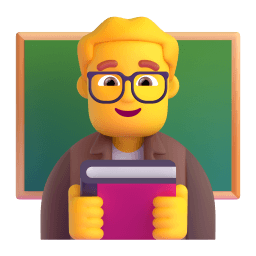 man teacher Discord emoji PNG