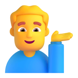 man tipping hand Discord emoji PNG