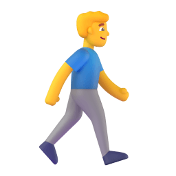 man walking facing right Discord emoji PNG