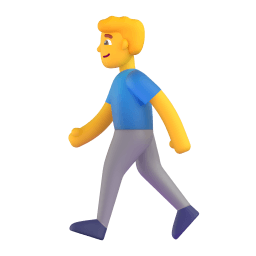 man walking Discord emoji PNG