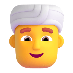 man wearing turban Discord emoji PNG
