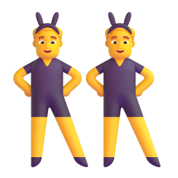 men with bunny ears Discord emoji PNG