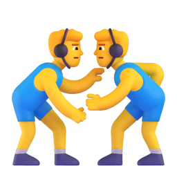 men wrestling Discord emoji PNG
