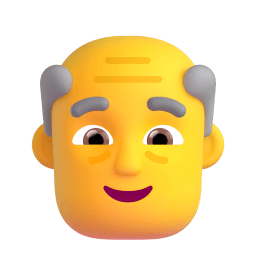 old man Discord emoji PNG