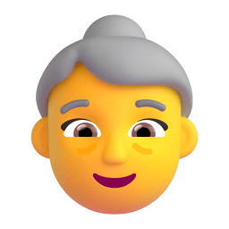 old woman Discord emoji PNG