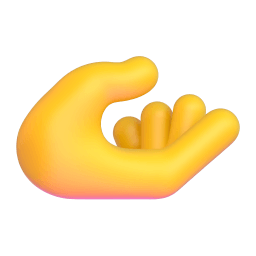 palm up hand Discord emoji PNG