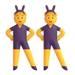 people with bunny ears Discord emoji PNG