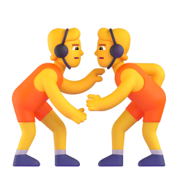 people wrestling Discord emoji PNG