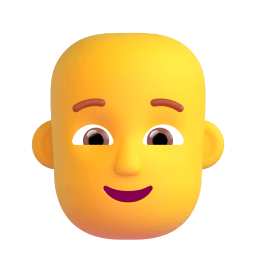 person: bald Discord emoji PNG