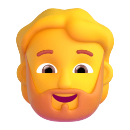 person: beard Discord emoji PNG
