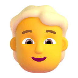 person: blond hair Discord emoji PNG