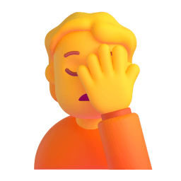 person facepalming Discord emoji PNG