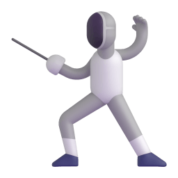 person fencing Discord emoji PNG
