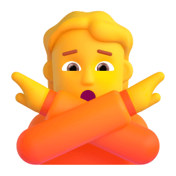 person gesturing NO Discord emoji PNG