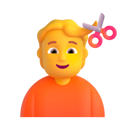 person getting haircut Discord emoji PNG