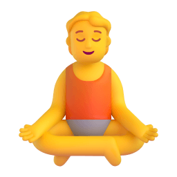 person in lotus position Discord emoji PNG