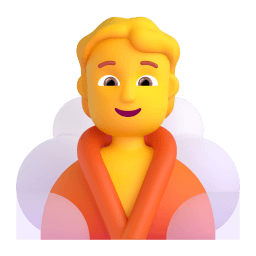 person in steamy room Discord emoji PNG