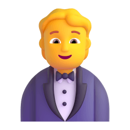 person in tuxedo Discord emoji PNG