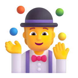 person juggling Discord emoji PNG