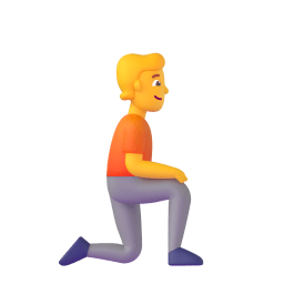 person kneeling facing right Discord emoji PNG