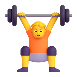 person lifting weights Discord emoji PNG