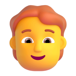 person: red hair Discord emoji PNG