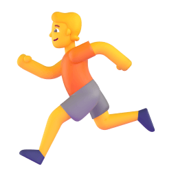 person running Discord emoji PNG