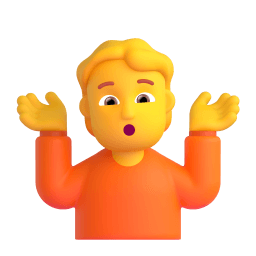 person shrugging Discord emoji PNG