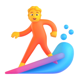 person surfing Discord emoji PNG