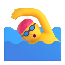 person swimming Discord emoji PNG