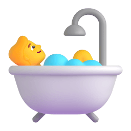 person taking bath Discord emoji PNG