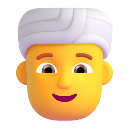 person wearing turban Discord emoji PNG