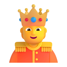 person with crown Discord emoji PNG