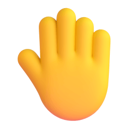 raised back of hand Discord emoji PNG