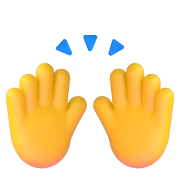 raising hands Discord emoji PNG