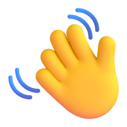 waving hand Discord emoji PNG