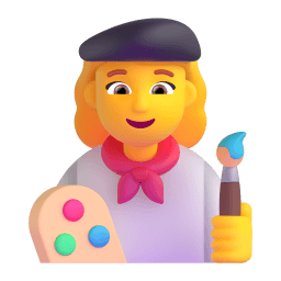 woman artist Discord emoji PNG