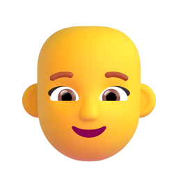 woman: bald Discord emoji PNG