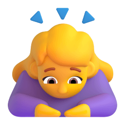 woman bowing Discord emoji PNG
