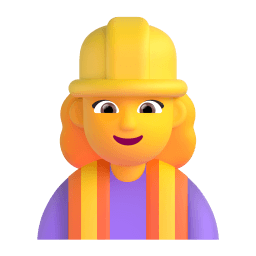woman construction worker Discord emoji PNG