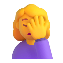 woman facepalming Discord emoji PNG