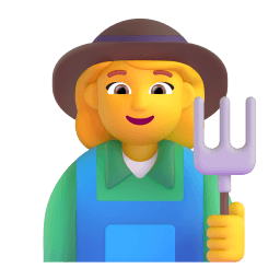 woman farmer Discord emoji PNG