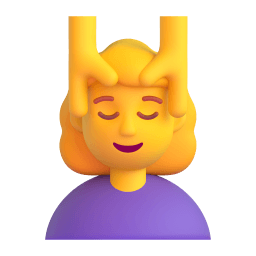 woman getting massage Discord emoji PNG