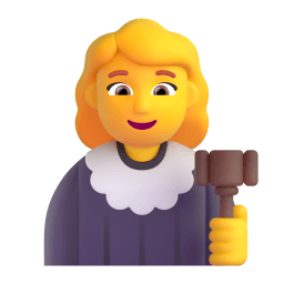 woman judge Discord emoji PNG