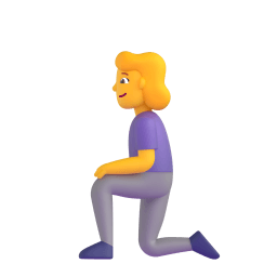 woman kneeling Discord emoji PNG