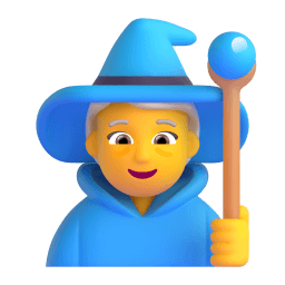 woman mage Discord emoji PNG