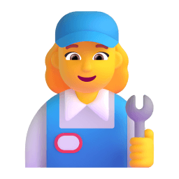 woman mechanic Discord emoji PNG