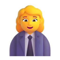 woman office worker Discord emoji PNG