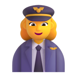 woman pilot Discord emoji PNG