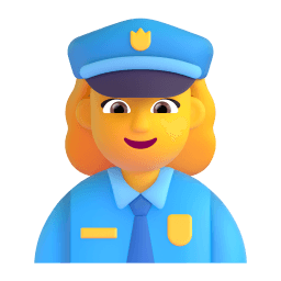 woman police officer Discord emoji PNG
